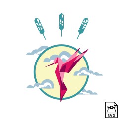 Graphic Corner - Illustration vectorielle Colibri