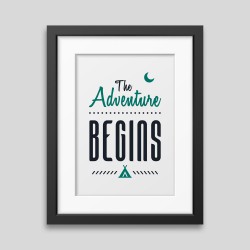 Graphic Corner - Affiche encadrée The adventure begins